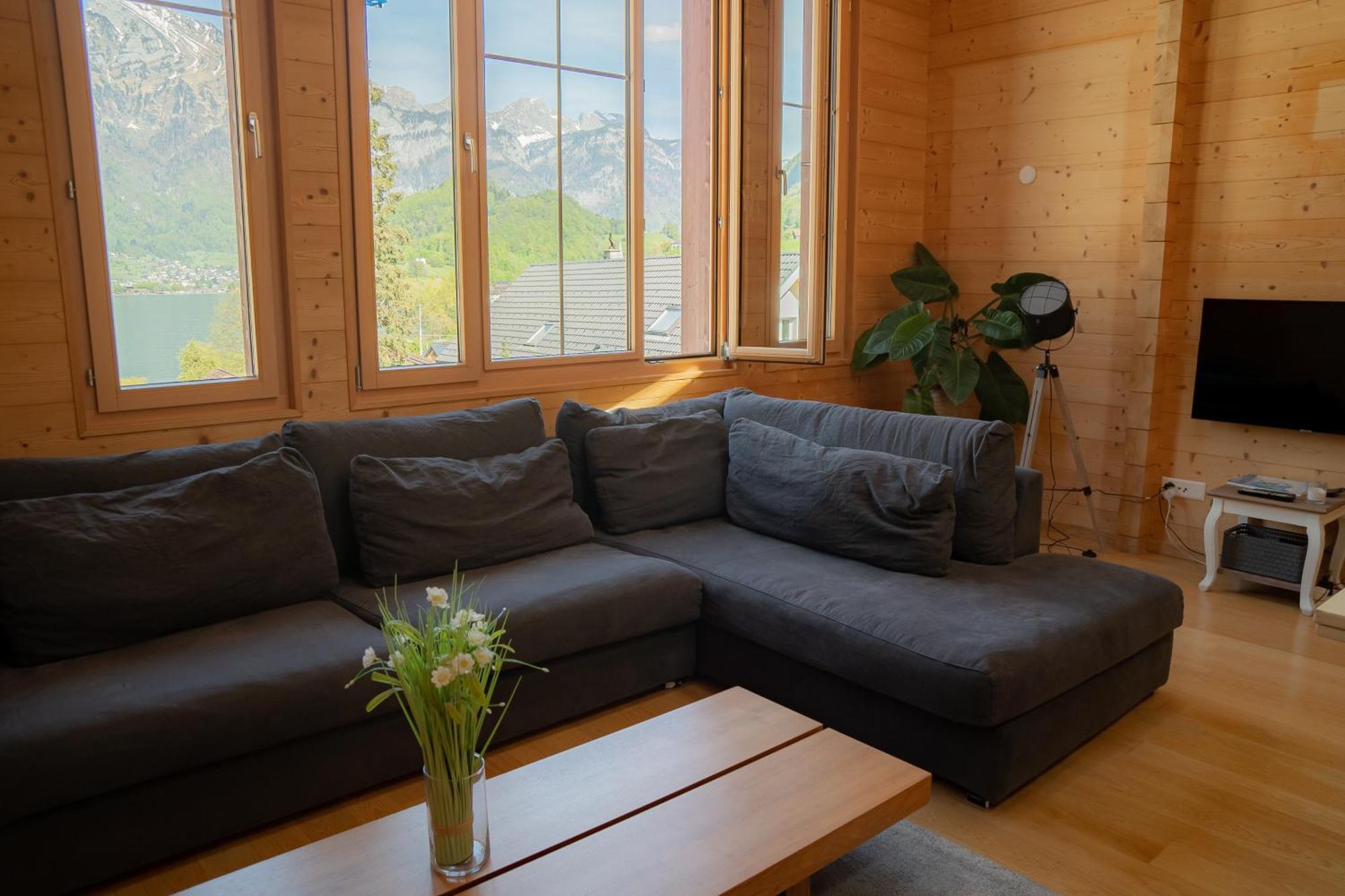 Doodle'S Amazing Chalet -Walensee - Flumserberg - Churfirsten - Heidiland - Pool - Sauna Мольс Экстерьер фото