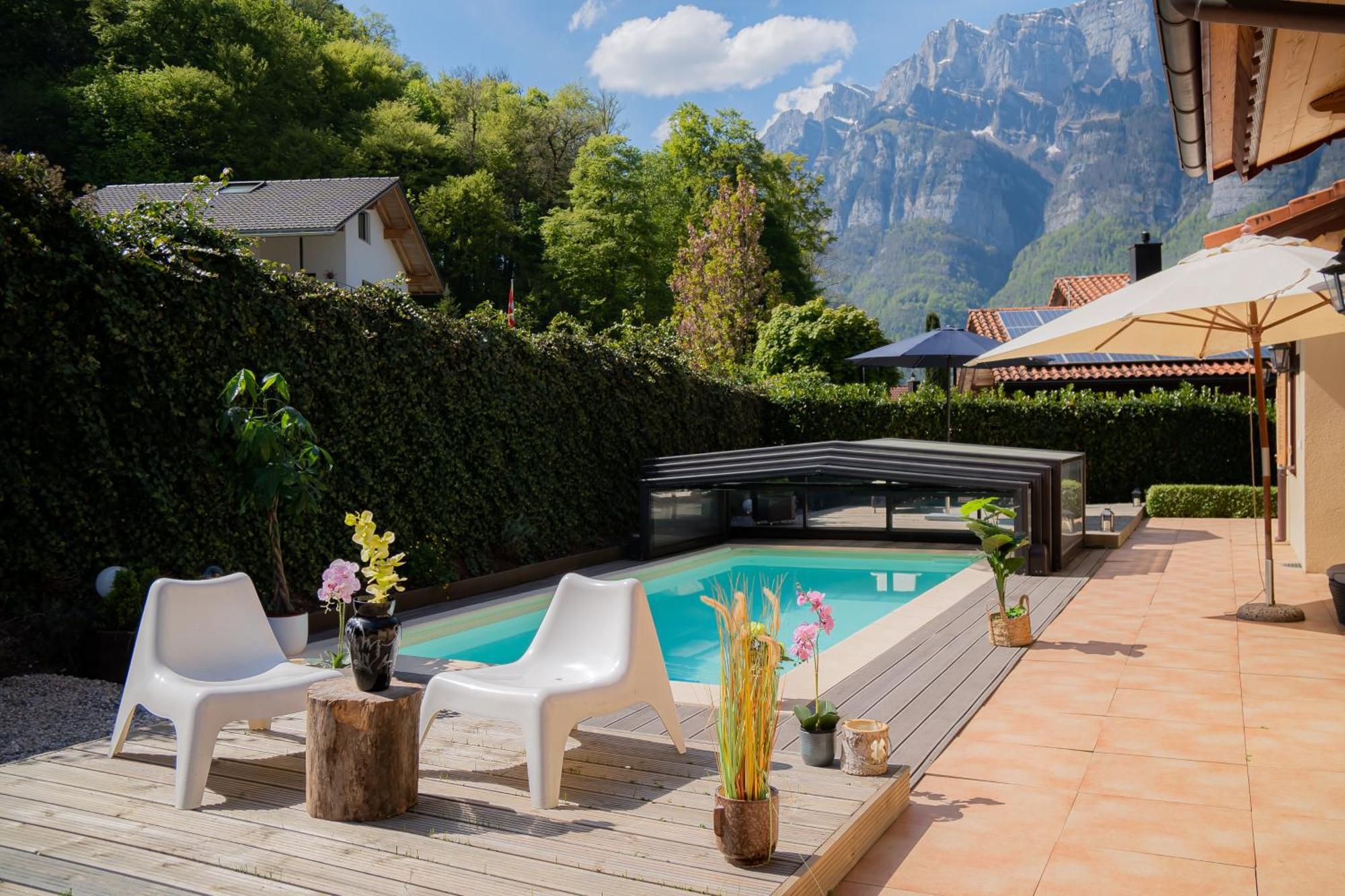 Doodle'S Amazing Chalet -Walensee - Flumserberg - Churfirsten - Heidiland - Pool - Sauna Мольс Экстерьер фото